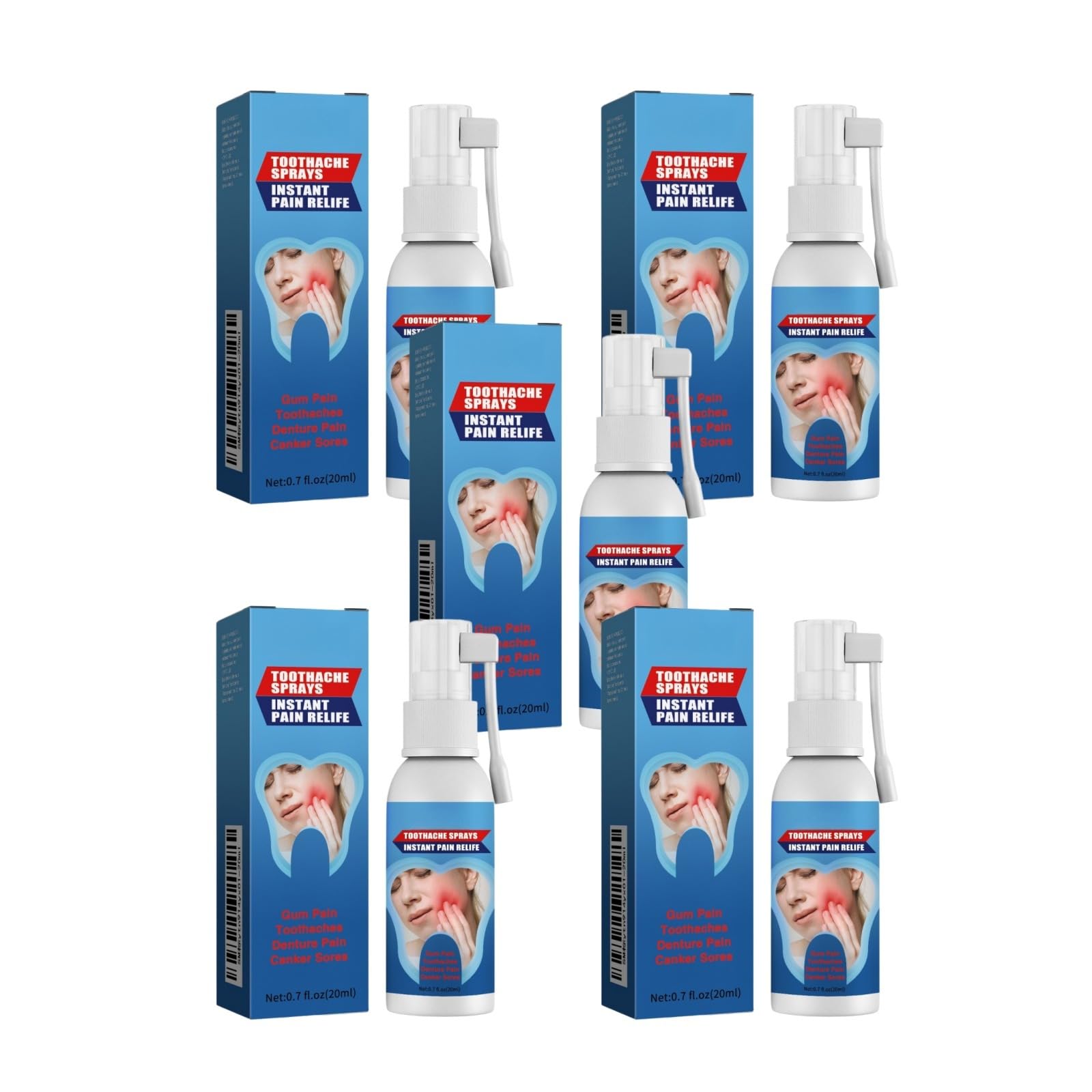 Erbale Oral Care Spray, Natural Tooth Pane Liquid, Fast Soothing Discomfort, Effectively Improves Swollen Gums, Relieves Tooth Caries and Internal Heat Mouth Problems for Daily Oral Protection