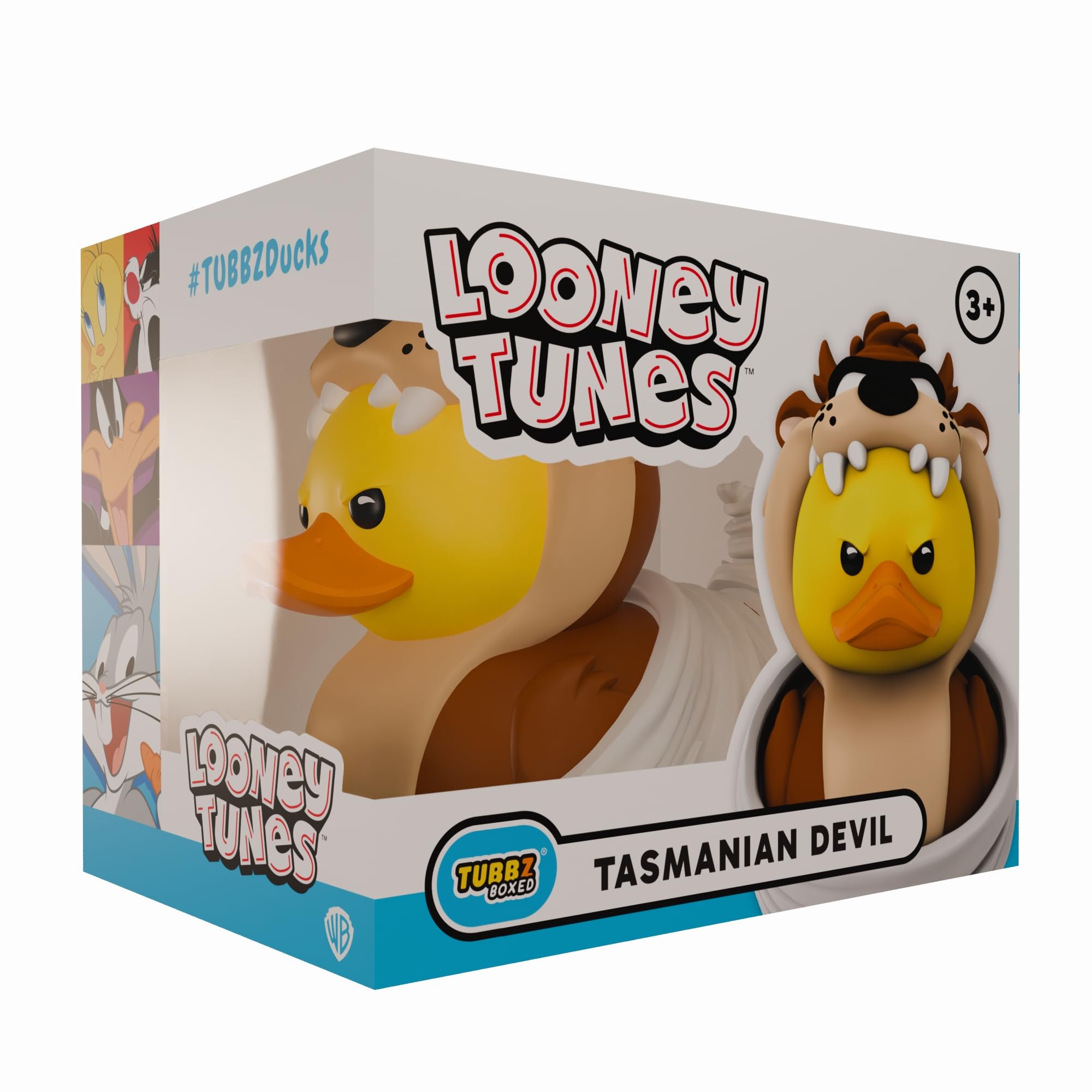 TUBBZ Boxed Edition: Looney Tunes - Tazmanian Devil Cosplaying Rubber Duck Vinyl Figure – Official Collectible for Fans of Looney Tunes