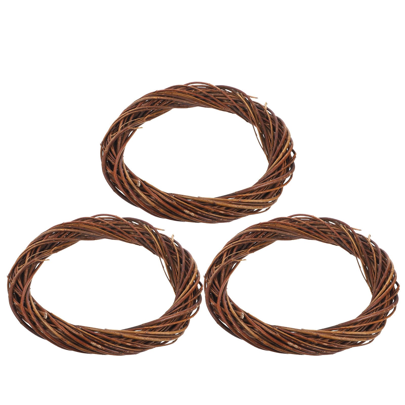 Toyvian 6 Stück Rattan Rankenkranz 30cm aus Weidenzweigen für Halloween