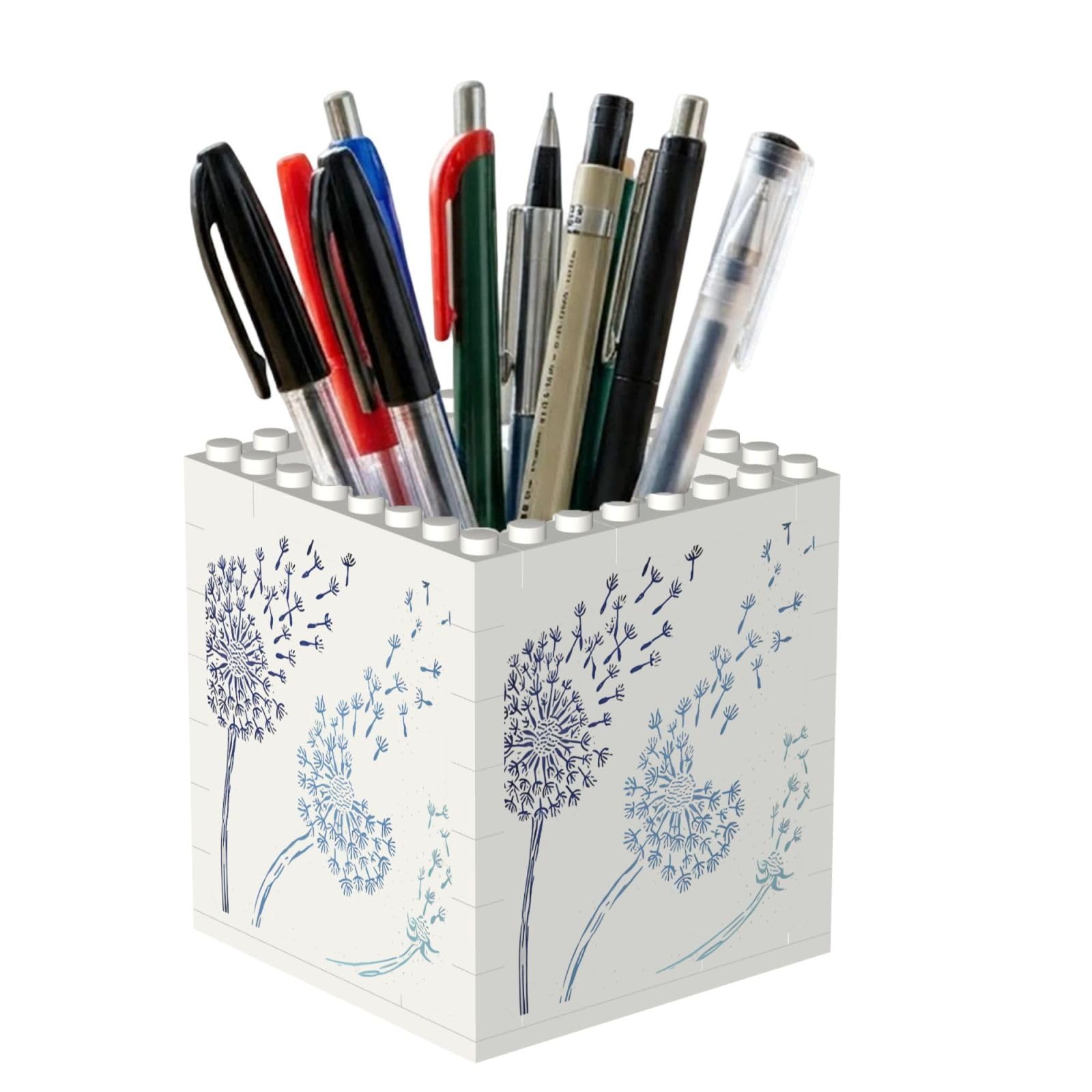 Poadnly Dandelion, Pen Pot Pencil Holder for Office Home School, Compact Desk Organiser for Office Stationery