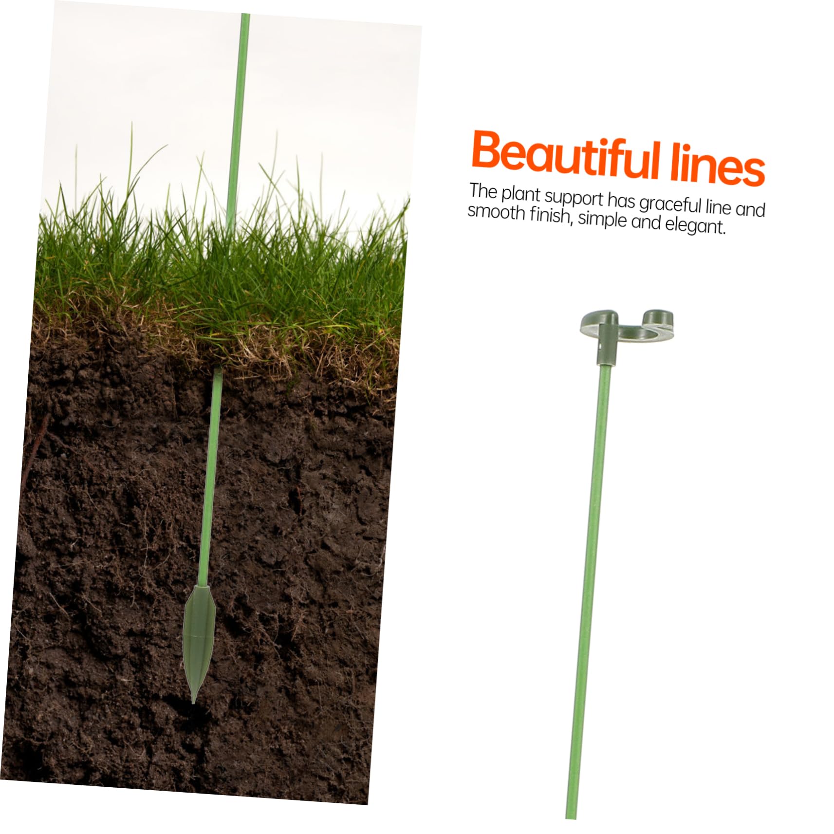 3 Sätze Pflanzenstützrahmen Pflanzenschleuder Pflanzenständer Stützring für Pflanzenkäfig Topfpflanzen Pflanzenkäfige eingetopft Gartenpfahl Stützpfähle für den Garten Plastik Grün