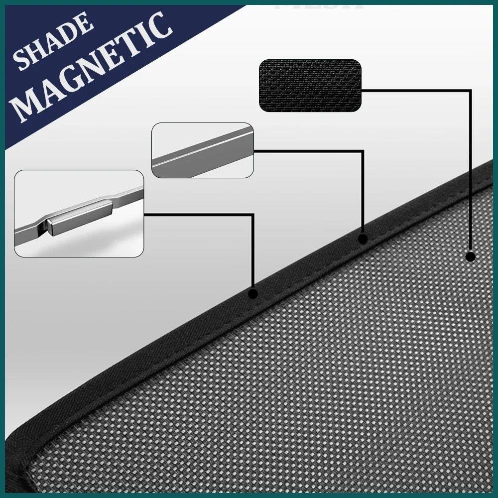 Parasol Magnético Para Ventanas Traseras Para Land Para Cruiser Para Prado Para LC150 2010-2022 Parasol Coche Magnético