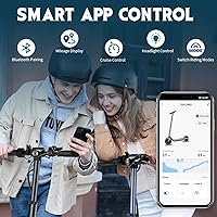 Vista 3 de Caroma Electric Scooter Adults, 350W/500W Motor, Top Speed 20/25 Mph & 30 Miles Range, 8.5" Solid Tires, Cruise Control E Scooter for Adults