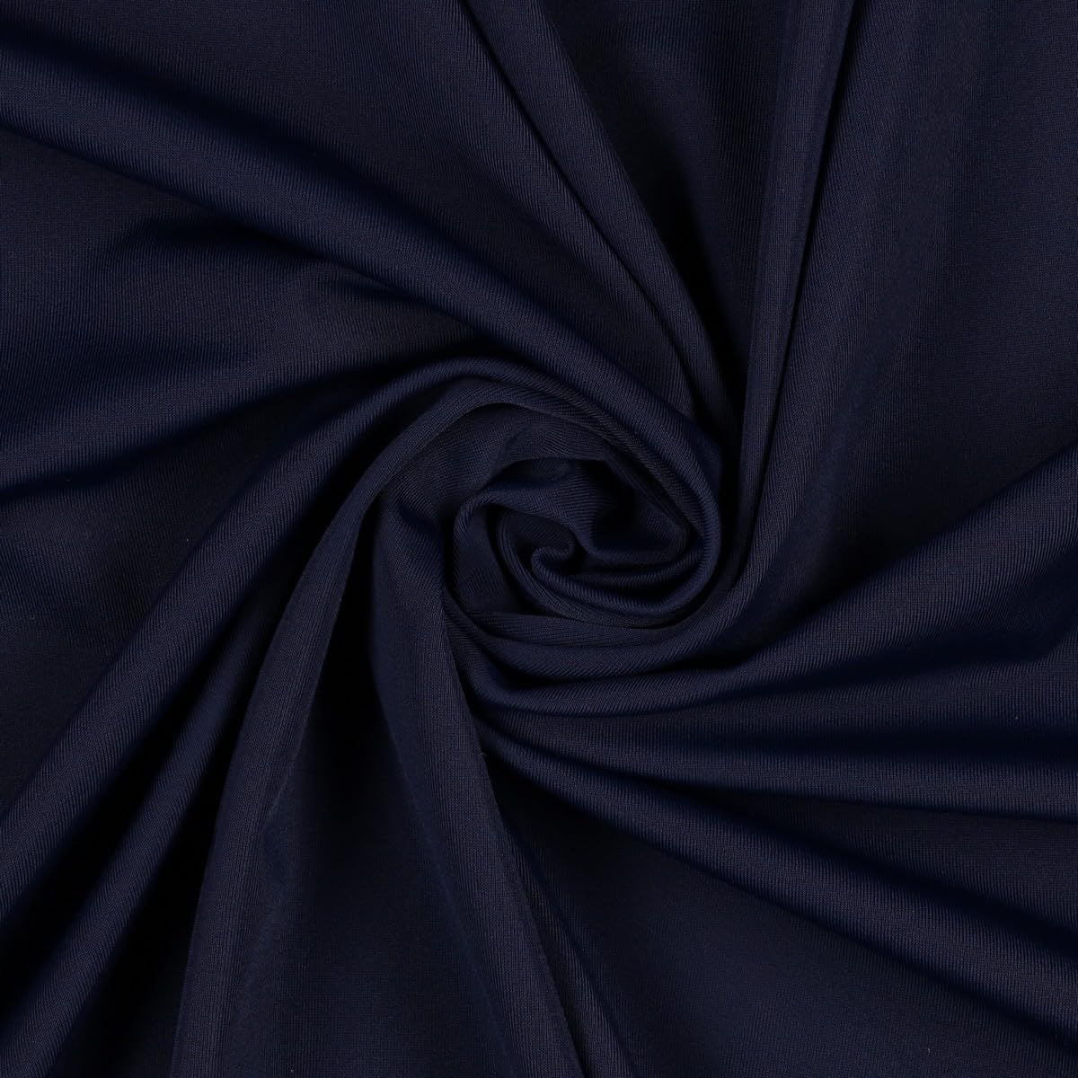 Mondo Tessuti - Tessuto in Lycra Opaca Elasticizzato per la Realizzazione di Vestiti - Morbido al Tatto - Altissima Qualità - Quantità 1 = 1 Metro Lineare Altezza Fissa 150cm (Blu Navy)