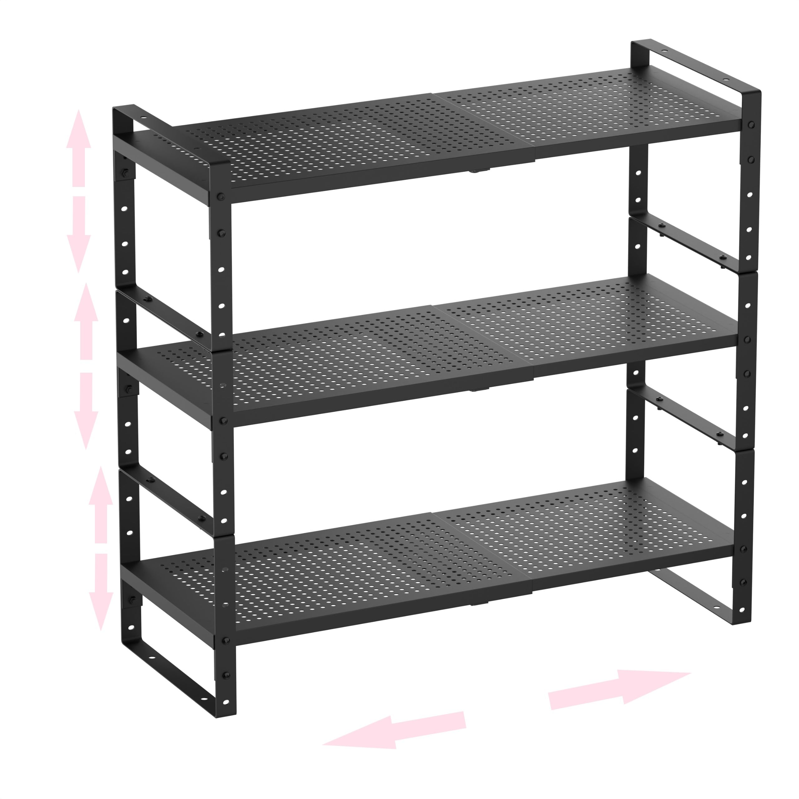 Asiingkel Multi-Functional Metal Shoe Rack, Space-Saving, Perfect for Entryway, Closet, Bathroom, etc. - Sturdy and Durable, High Weight Capacity(