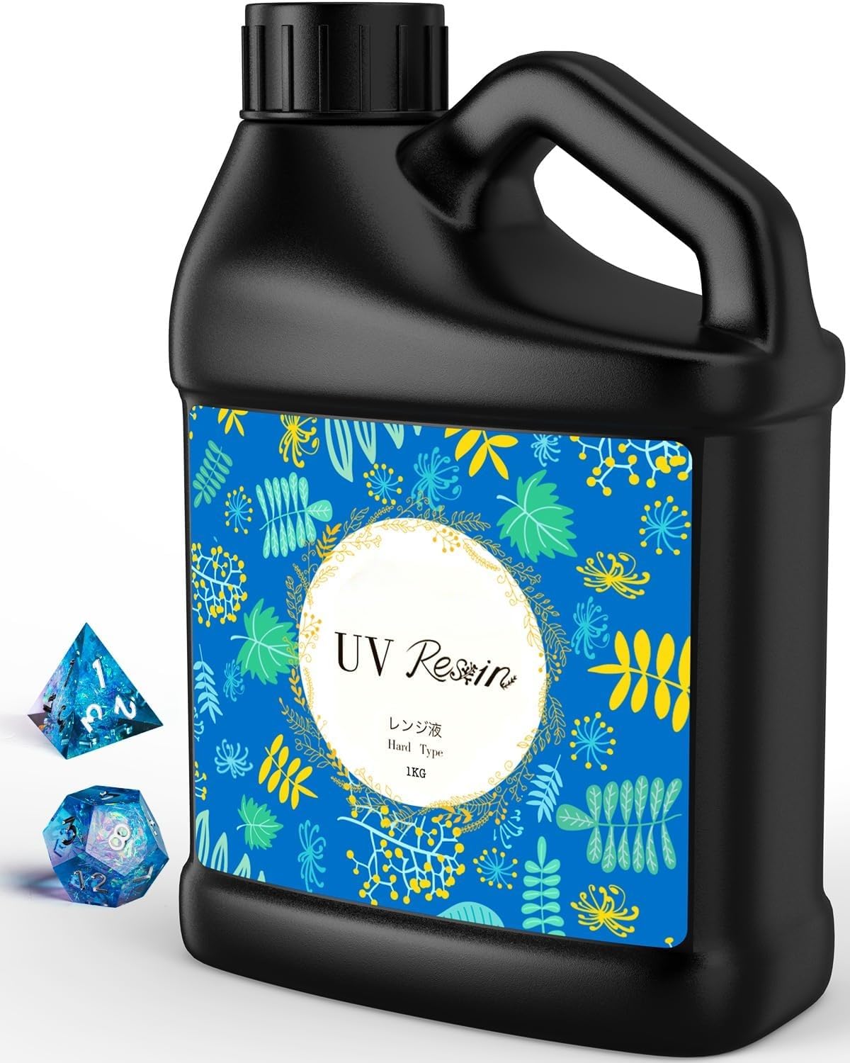 UV Resin, 1000GM, Crystal Clear Hard Type, Fast Curing, Bubble-Free Non-Toxic Formula