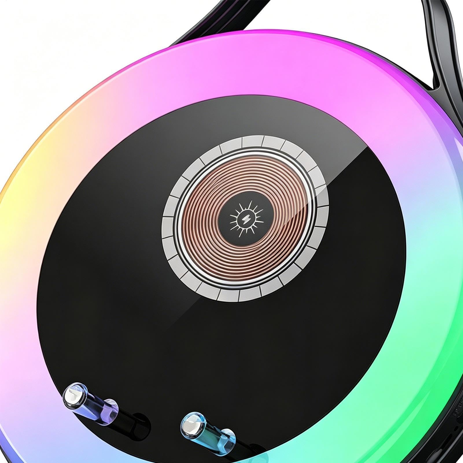 Altoparlante Audio a Induzione Carica rapida RGB supporto con sensore per | Supporto Altoparlante Telefonico Wireless per Appartamento Comodino Casa Soggiorno Camera da