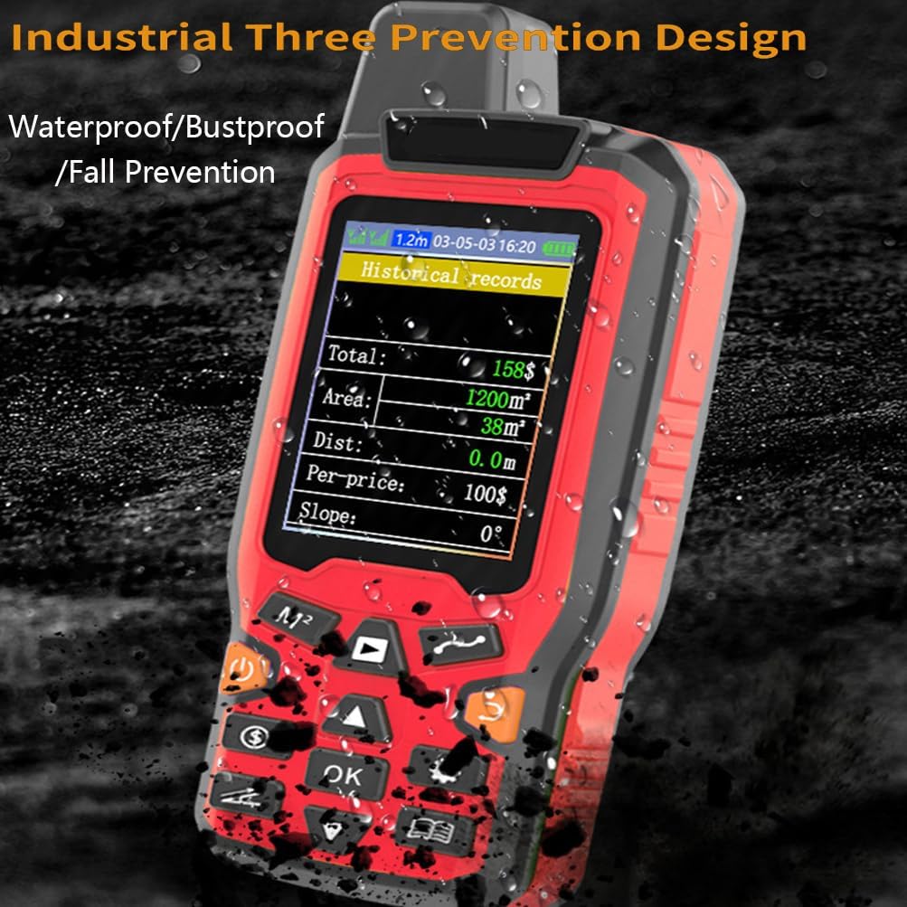 Calculatrice de Zone GPS Portable, Batterie de 3500 mAh de Long et étanche - 2,4 "Affichage Haute précision