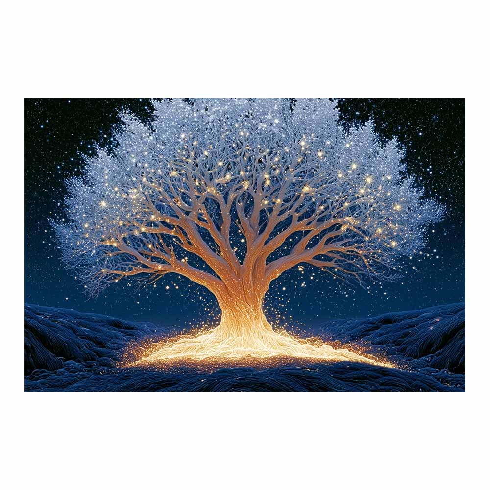 PUQAAEO Tree Of Life Wall Art Autumn Ginkgo Painting Modern Abstract Print Poster,Aesthetic Wall Art For Farmhouse Home Wall Hanging Decoration Supplies(Multicolor)-80x120cm Unframed
