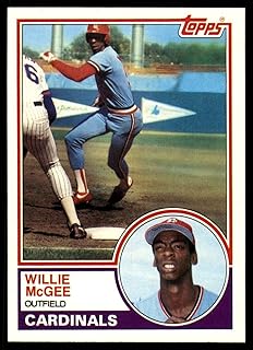 1983 Topps Baseball #49 Willie McGee RC Rookie Card St. Louis Cardinals Official MLB Trading Card From The Topps Company i...