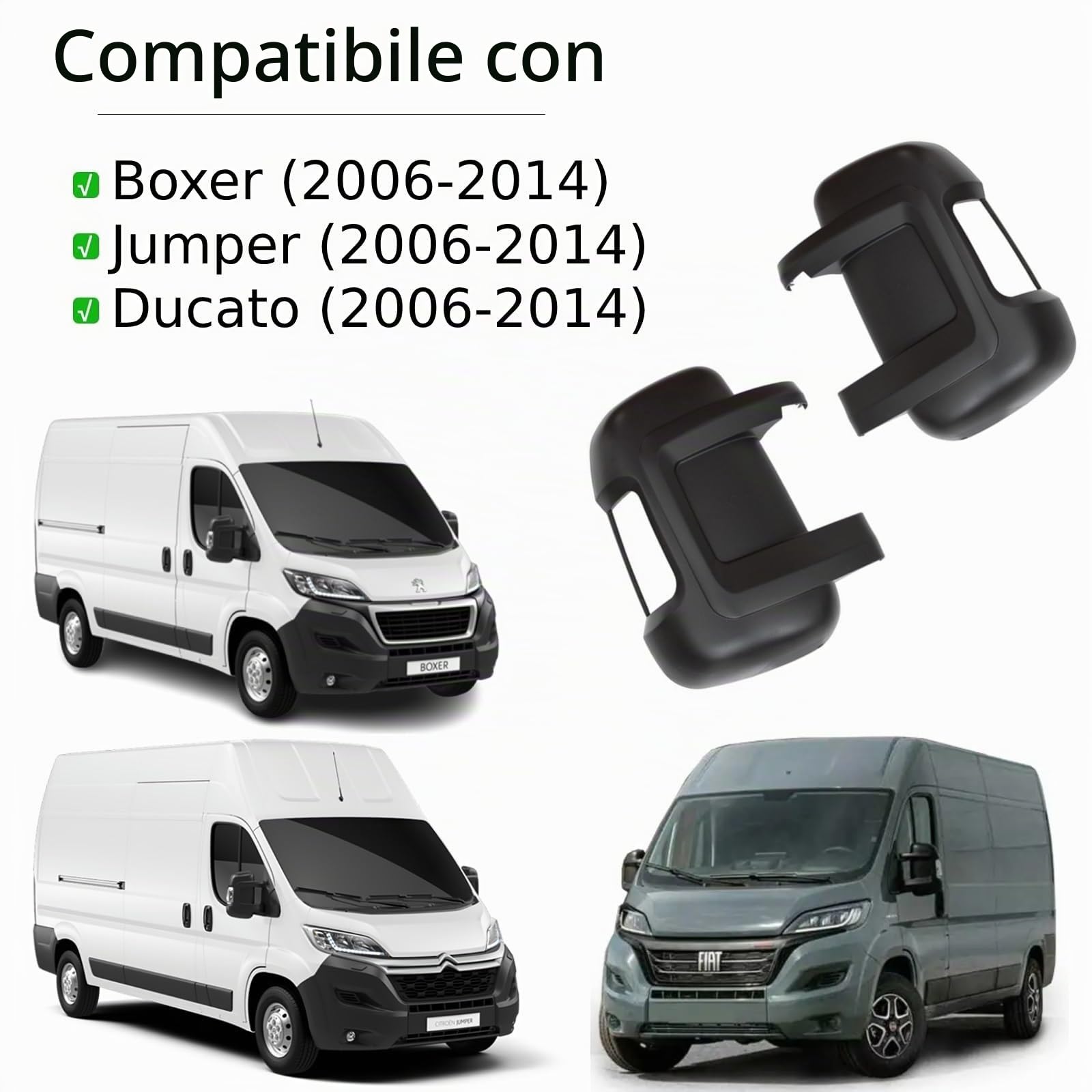 Twowinds Calotta Specchietto Retrovisore 735424438 Compatibile con Fiat
