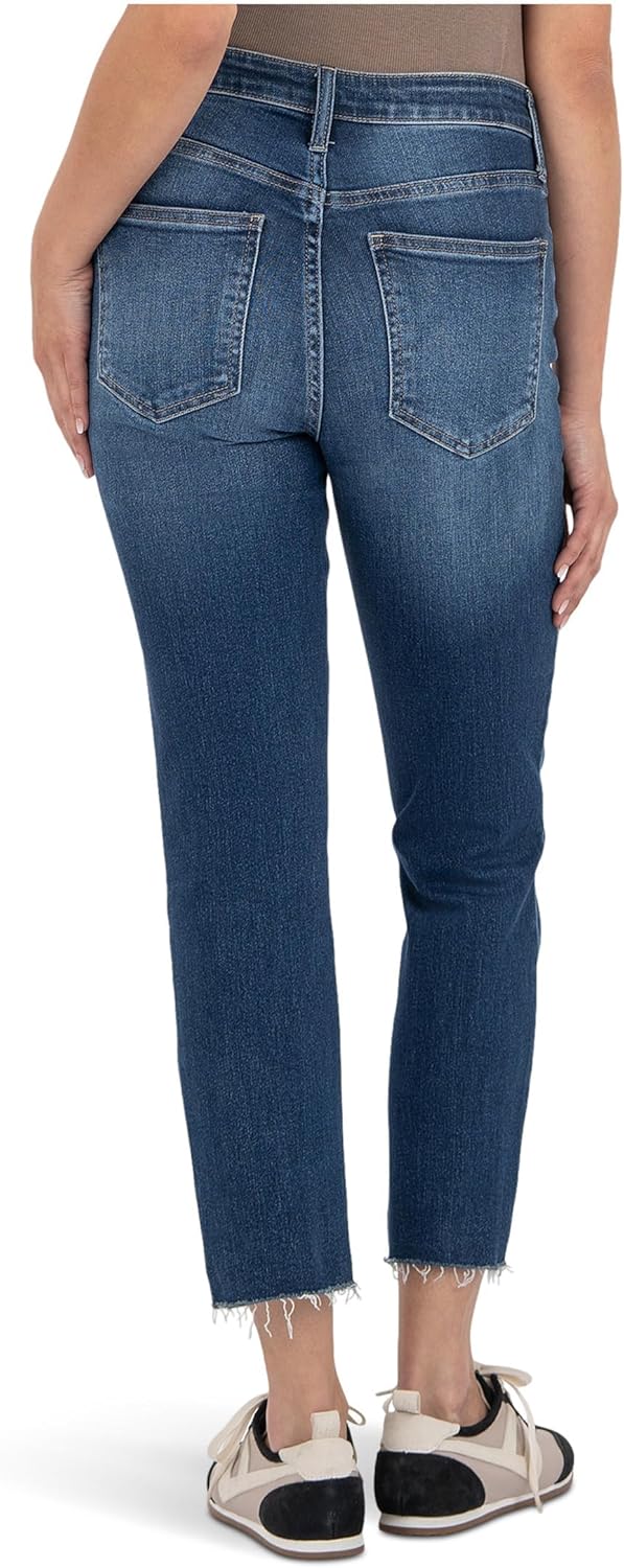KUT from the Kloth Rachael High-Rise Fab Ab Mom Raw Hem - Image 2