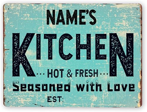 Miniatura 20 de Letreros de cocina personalizados personalizados para cocina, decoración de pared, letreros de metal para restaurante de mostrador, bar en casa