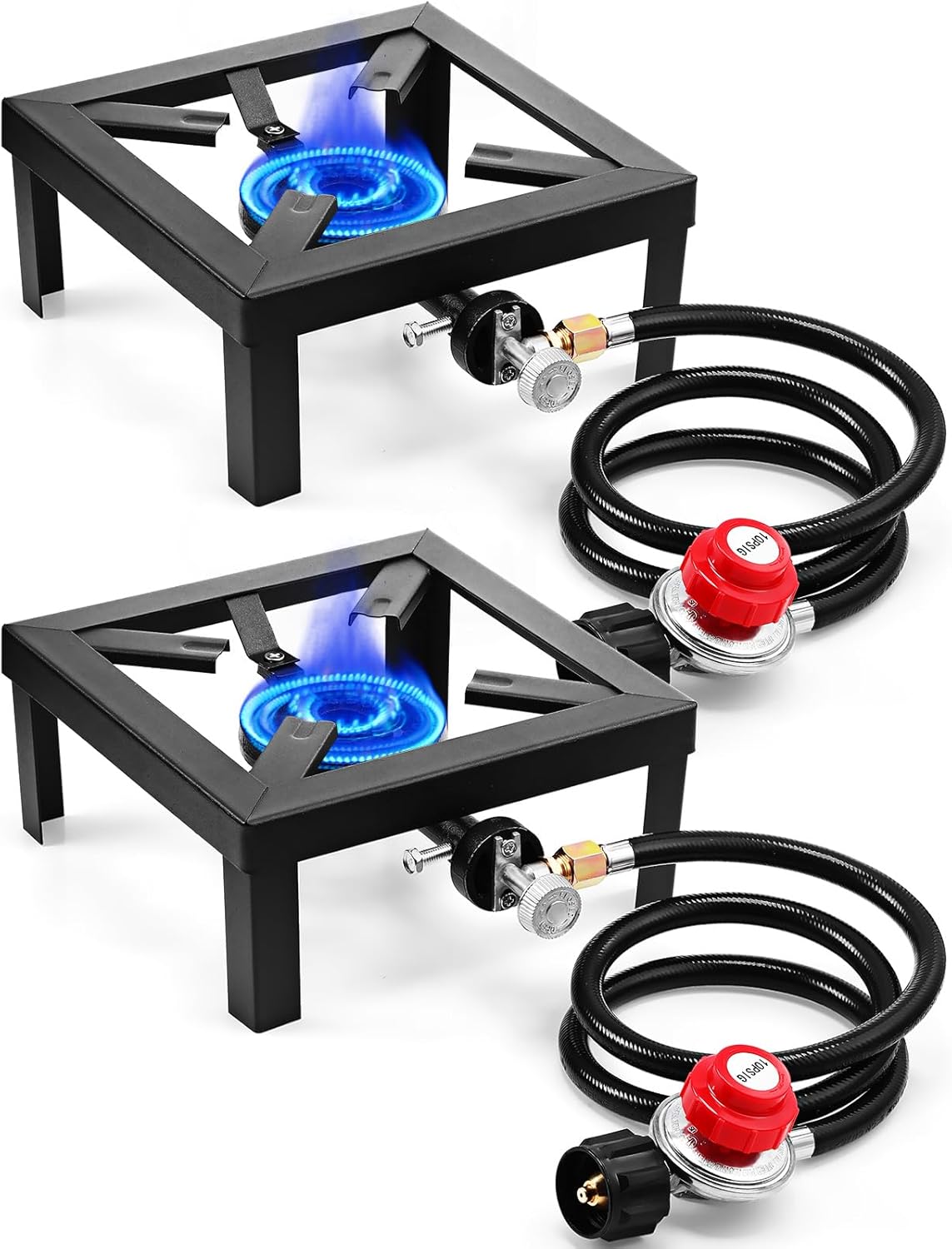 Amazon.com : Suclain 2 Pcs Single Burner Propane Stove Camp Stove with ...