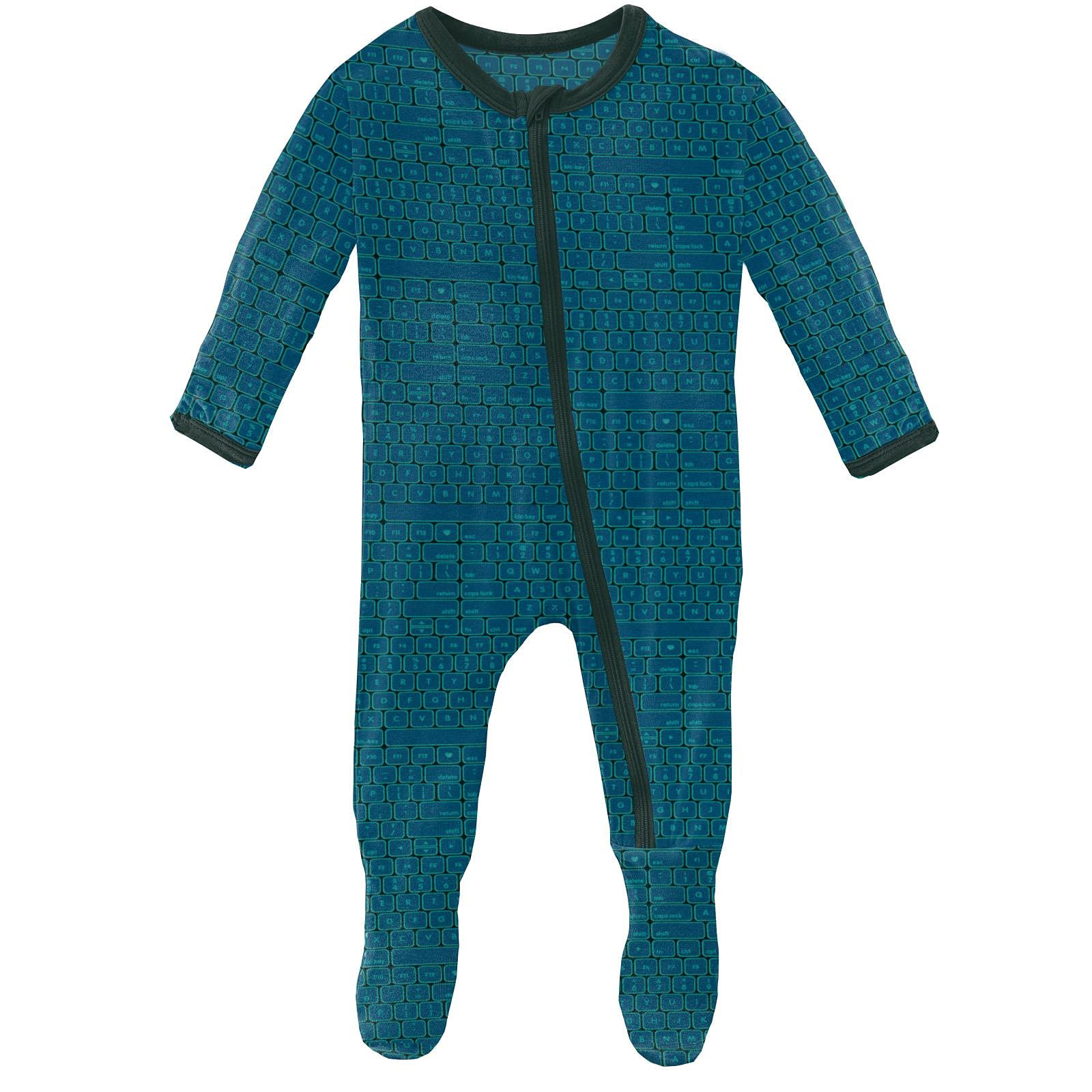 KicKee Baby &amp; Toddler Zipper Footie – Ultra-Soft Viscose from Bamboo Pajamas with Flip Paws &amp; Grips