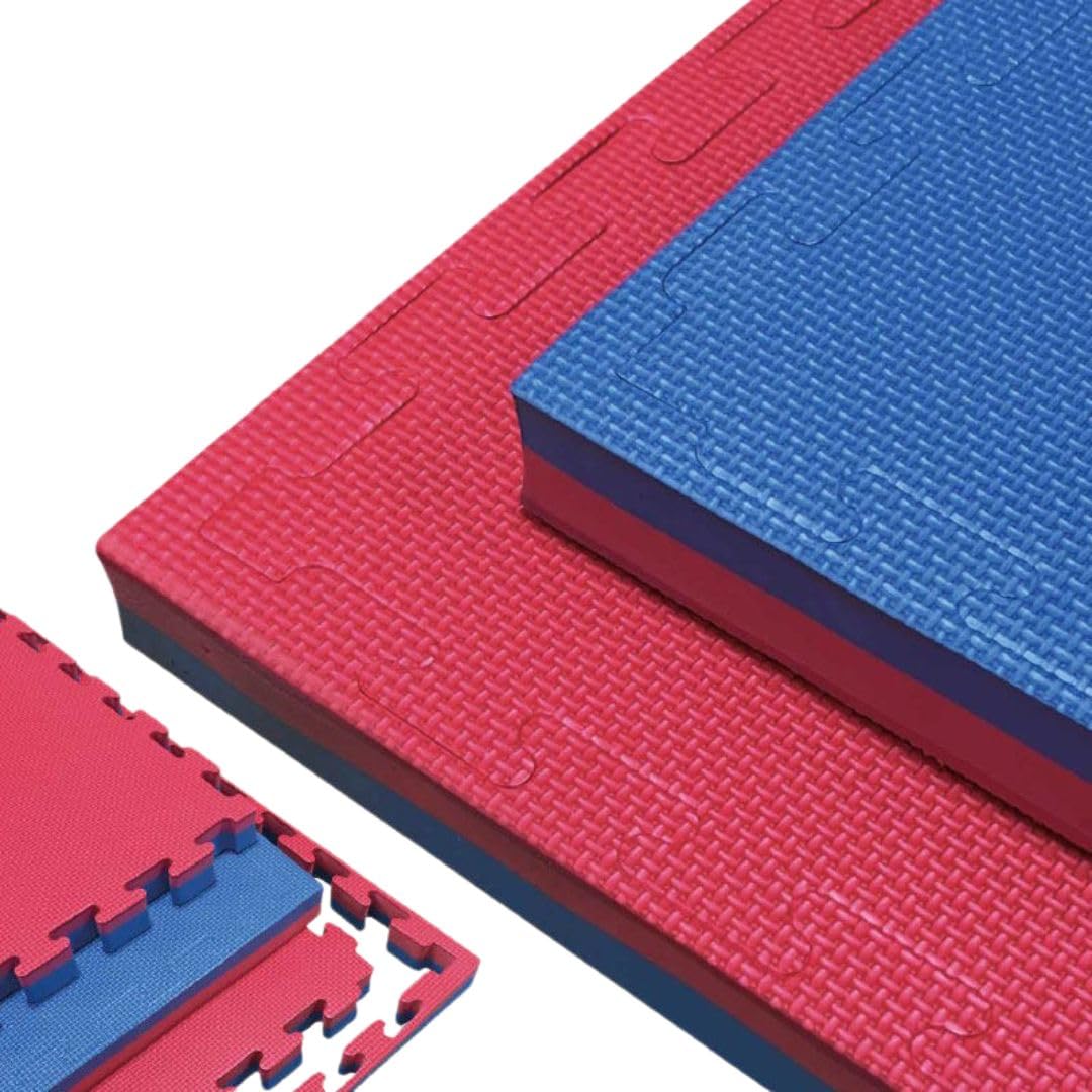 PACK SUELO TATAMI 1x1 – Esterilla Gimnasio Puzzle | Protege, Aísla y Decora | Para Casa, Fitness o Piscina | Goma Eva Suave y Antideslizante | Libre de BPA | 4CM | T