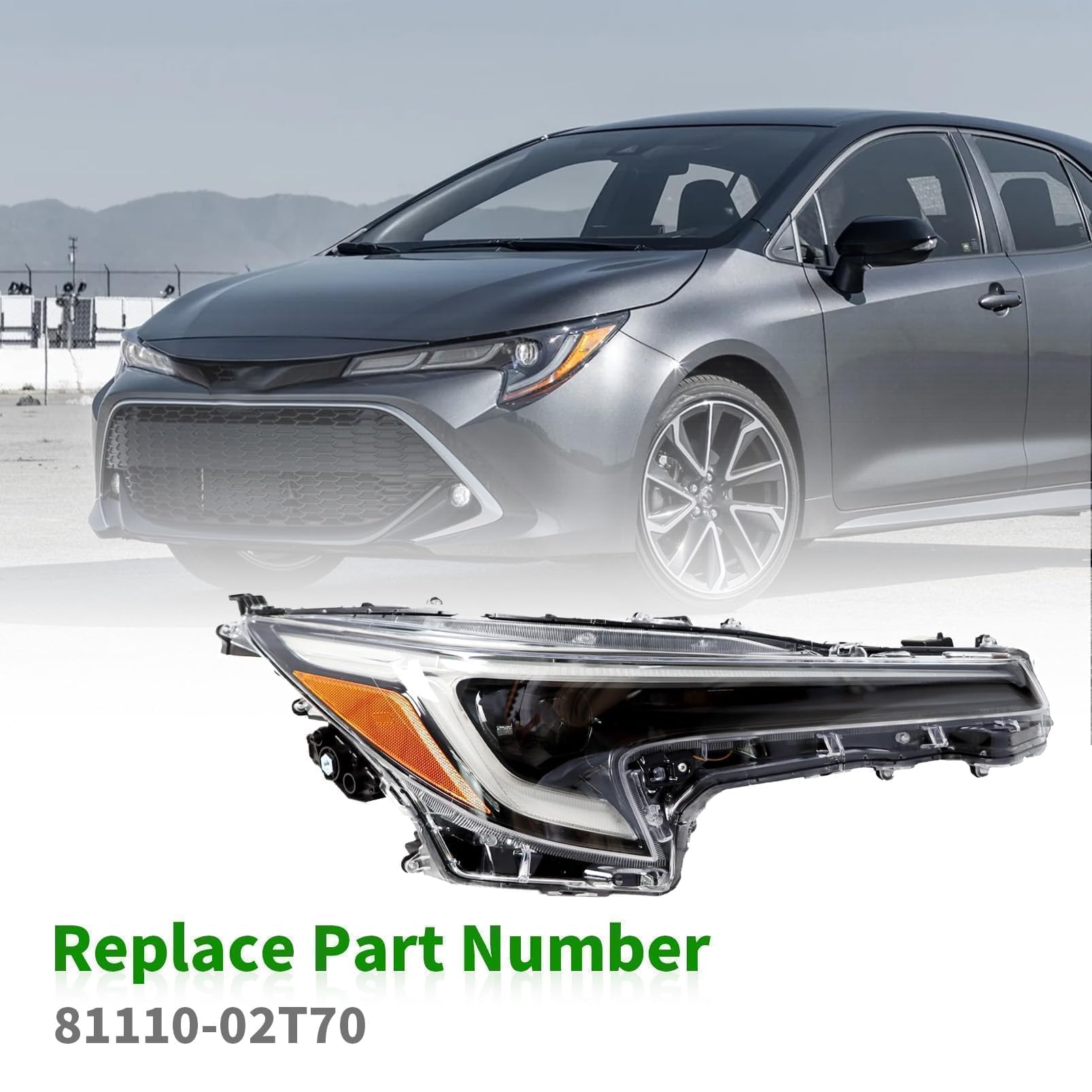 ba_ten様⭐️ Amazon.com: Yunnergo Right Headlight Assembly Compatible