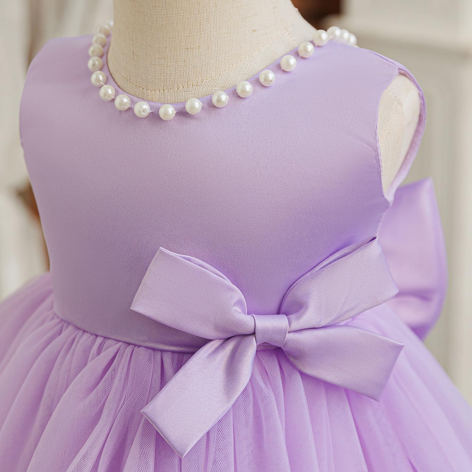 TTYAOVO Baby Girl Dress Infant Toddler Wedding Birthday Princess Party Gown - Image 5