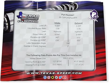 Texas Speed TSP Chopacabra Truck Camshaft Cam Kit with Beehive Springs and Seals LS 4.8 5.3 6.0 6.2 Vortec 1999-2013