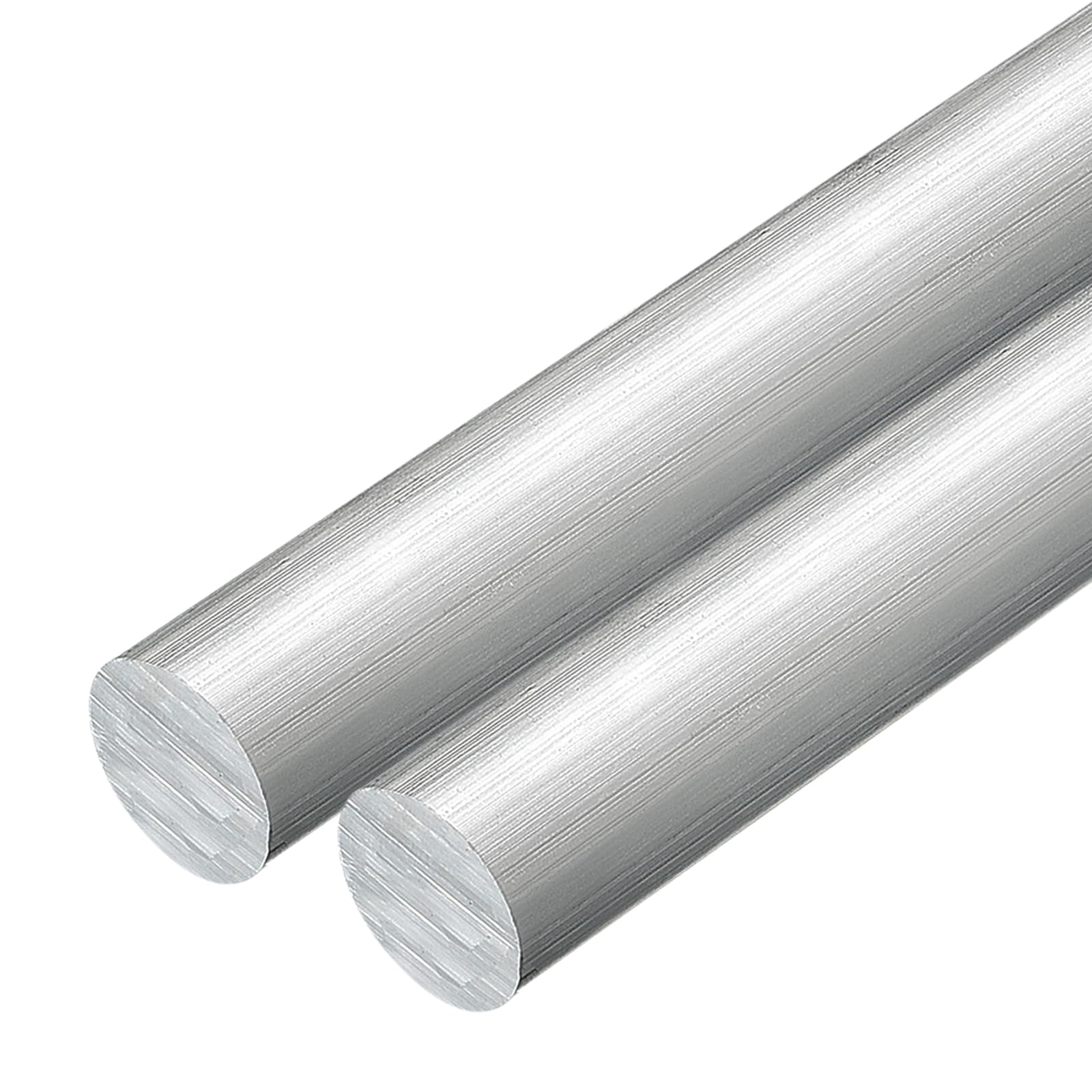 QUARKZMAN 2Pcs 43/50"(22mm) Dia Barre Ronde En Aluminium, 12" Long Barre Ronde En Aluminium 6061 Pour Remorque Garage Projets