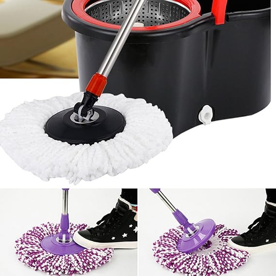 Mops Floor Mop Head Replacement 360 Rotating Easy Magic Microfiber Spinning 2019