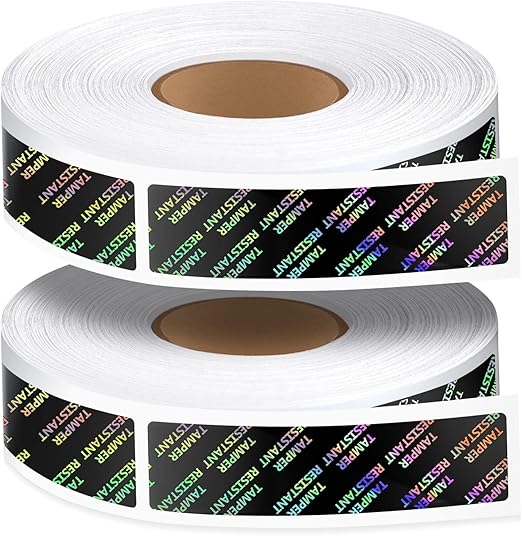 1000 Pcs 2 Rolls Tamper Seal Tamper Stickers Resistant