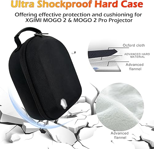 Miniatura 3 de XINGFUDAO Estuche rígido de transporte para proyector portátil XGIMI MOGO 2 y proyector portátil XGIMI MOGO 2 Pro 1080P, impermeable XGIMI MOGO 2