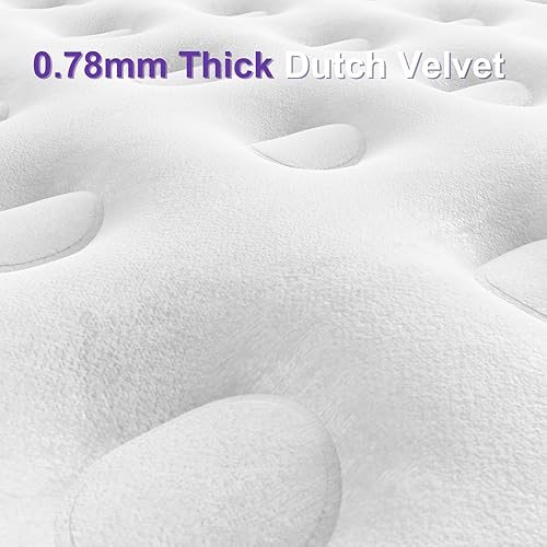 Miniatura 5 de Colchón de aire Queen con bomba de batería inalámbrica integrada, cama inflable de 22 pulgadas para campamento, hogar, textura de terciopelo grueso