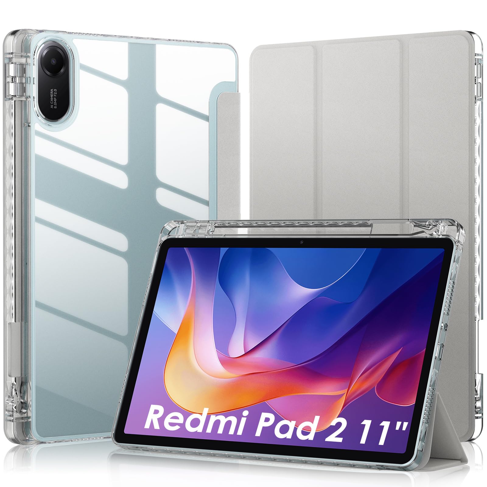 新品未開封　REDMI Pad 2 グレー 4GB 128GB カバー付き REDMI Pad 2 グラファイトグレー 4GB/128GB + カバー Amazon.co.jp