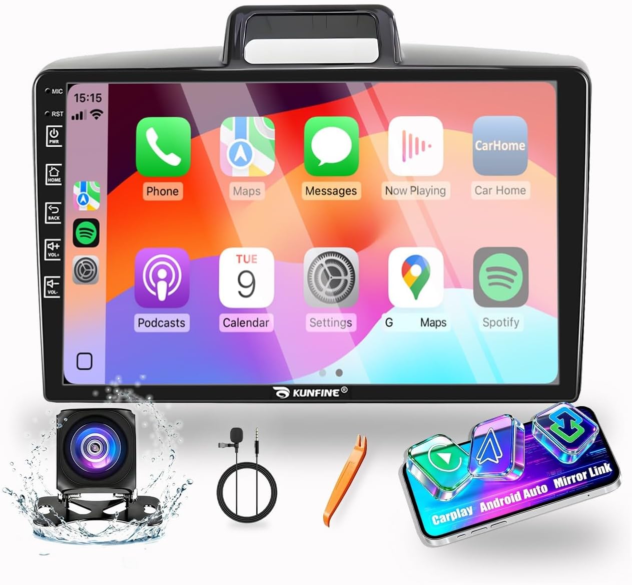 for Toyota Corolla Axio Fielder 2012-2025 CarPlay Android Auto Navigation Stereo GPS Radio Display 9" IPS Touchscreen Headunit Tablet Pad Media Player, if Applicable Quad Core 4G+64G