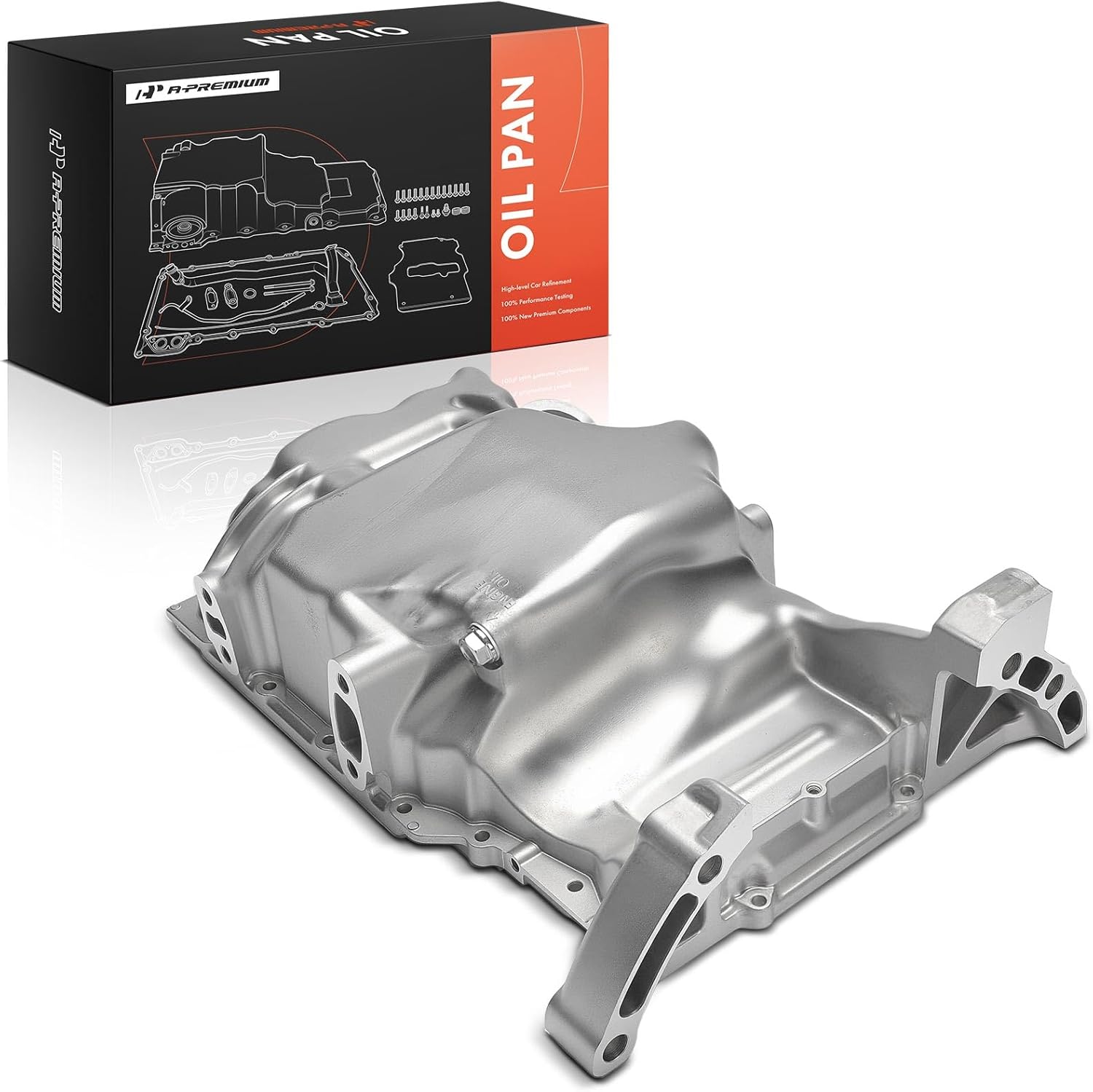 A-Premium Engine Oil Pan Sump with Drain Plug Compatible with Honda Accord, 2018 2019 2020 2021 2022, 2.0L, GAS