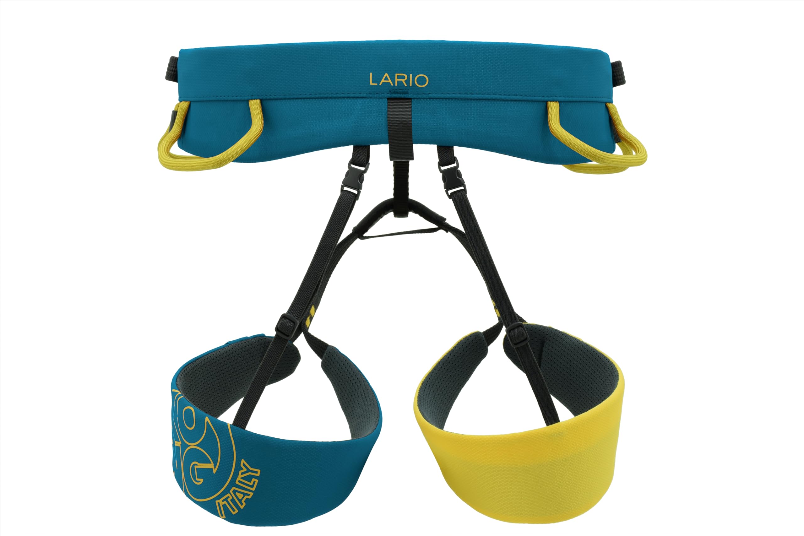 Kong. Lario 4 Imbrago per Arrampicata e Vie Ferrate. Regolabile con 4 Fibbie. Imbragatura per Alpinismo Leggera. 4 Anelli Porta Materiali. CE EN12277. Unisex: Adulto