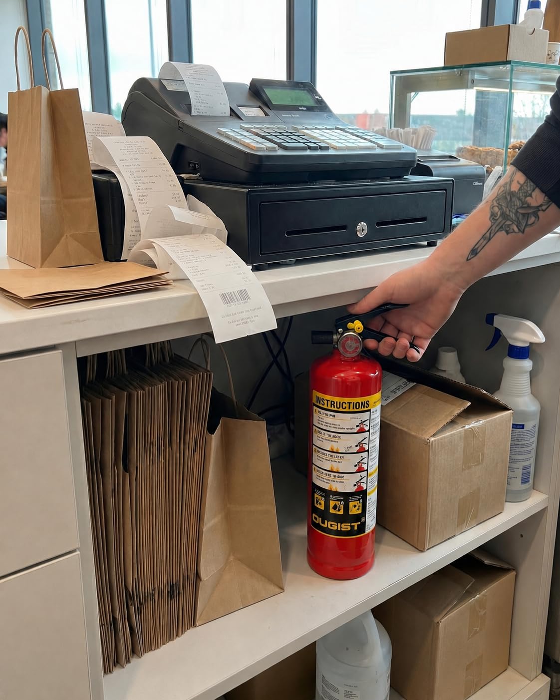 Ougist Home Fire Extinguisher - ABC Dry Chemical -12