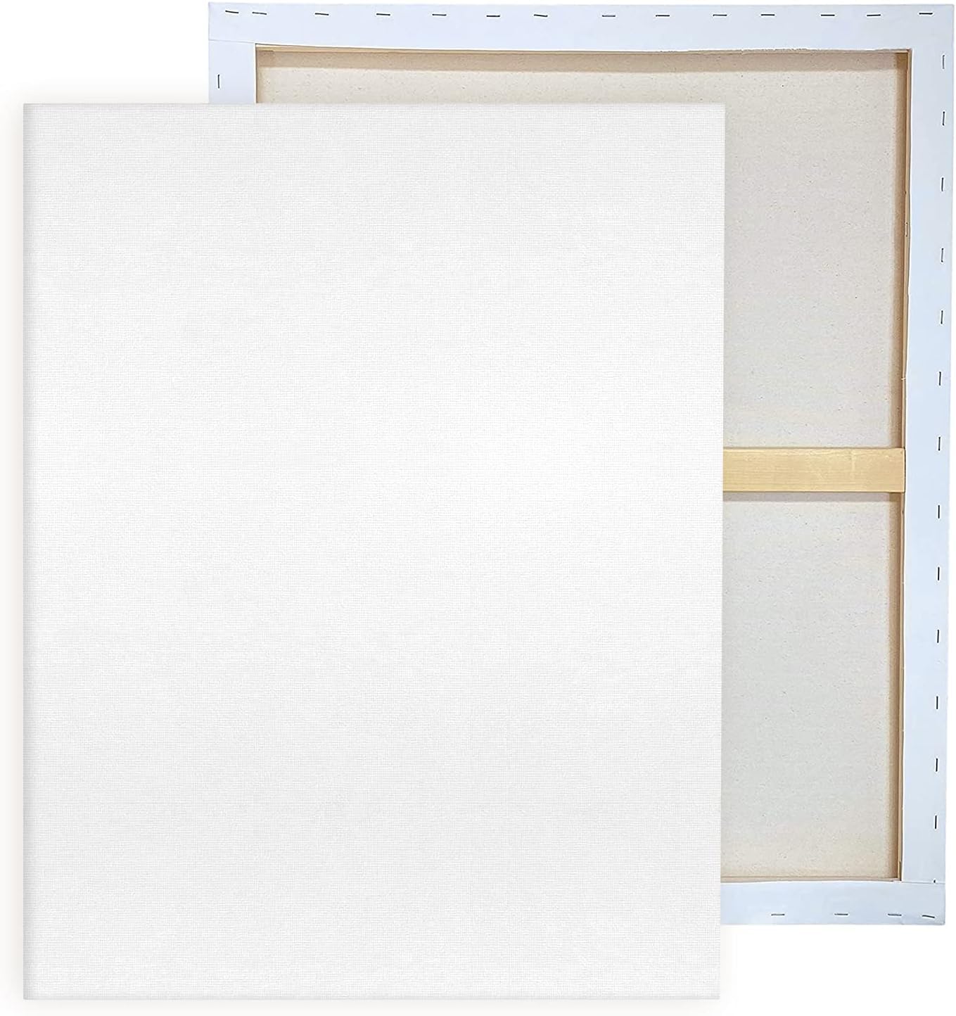 Square Blank Canvas 40Cm X 60Cm White - 100% Cotton Artist Canvas Boards For Painting, Acrylic Pouring, Oil, Water Color Paint Dry & Wet Art Media