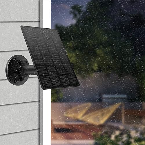 Miniatura 5 de StartVision Panel solar para cámara de seguridad, panel solar de 5 V 3.5 W con puerto micro USB y USB-C, alimentación continua para cámara de
