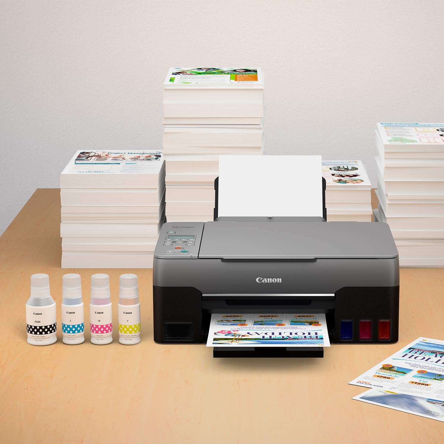 Canon G3260 All-in-One Printer | Wireless Supertank (Megatank) Printer | Copier | Scan, with Mobile Printing, Black, one Size (4468C002) : Everything Else