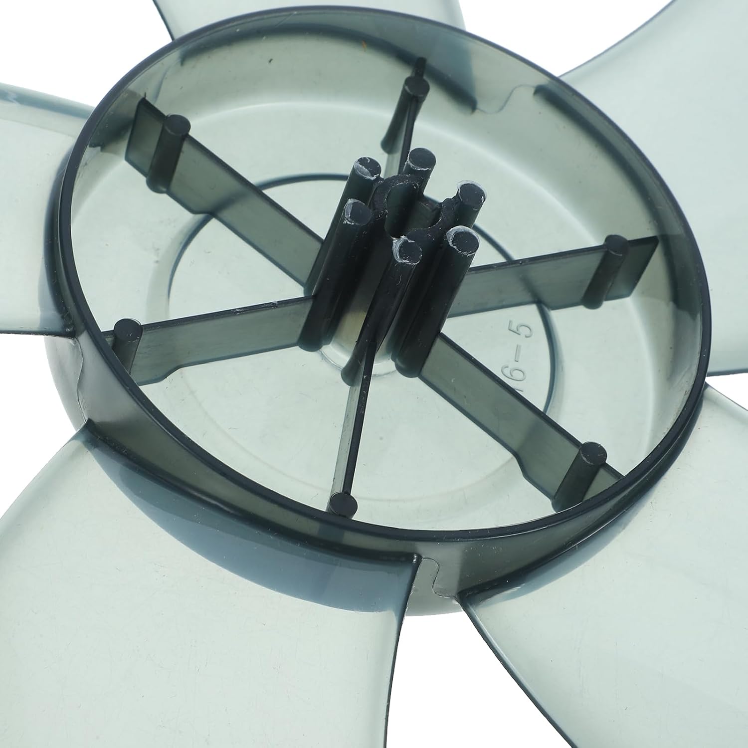 Garneck 14 Inch Standing Fan Blades Five Blade Plastic Fan Blades With Nut Cover Universal Replacement Blades For Repair Part, 37X37CM, T256LQ5R7L205K206QT2XRU