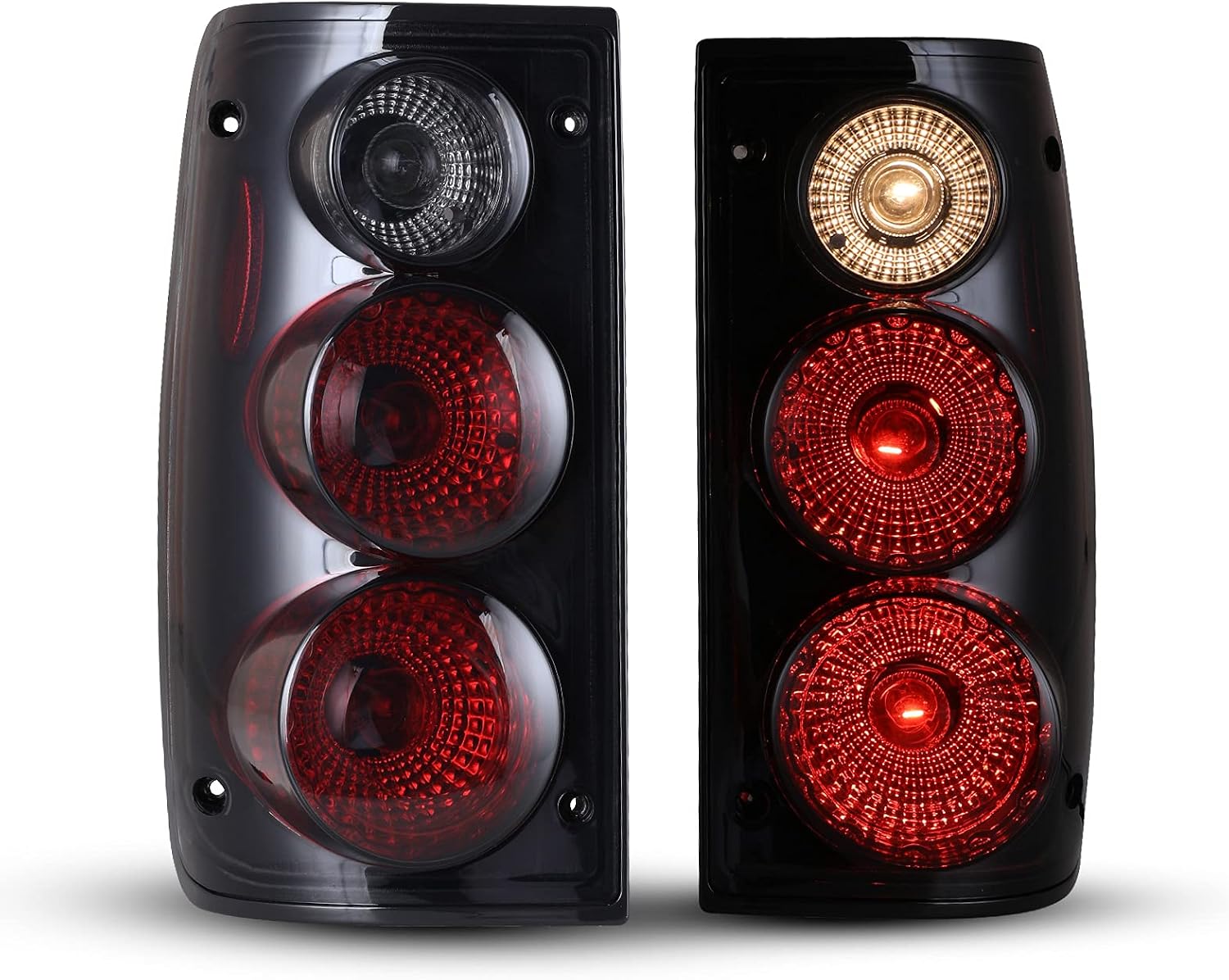 Tail Lights For 1989-1995 Toyota Pickup Truck Replace Rear Lamps Black/Smoke Tail Light 1 Pair Rear Lamps