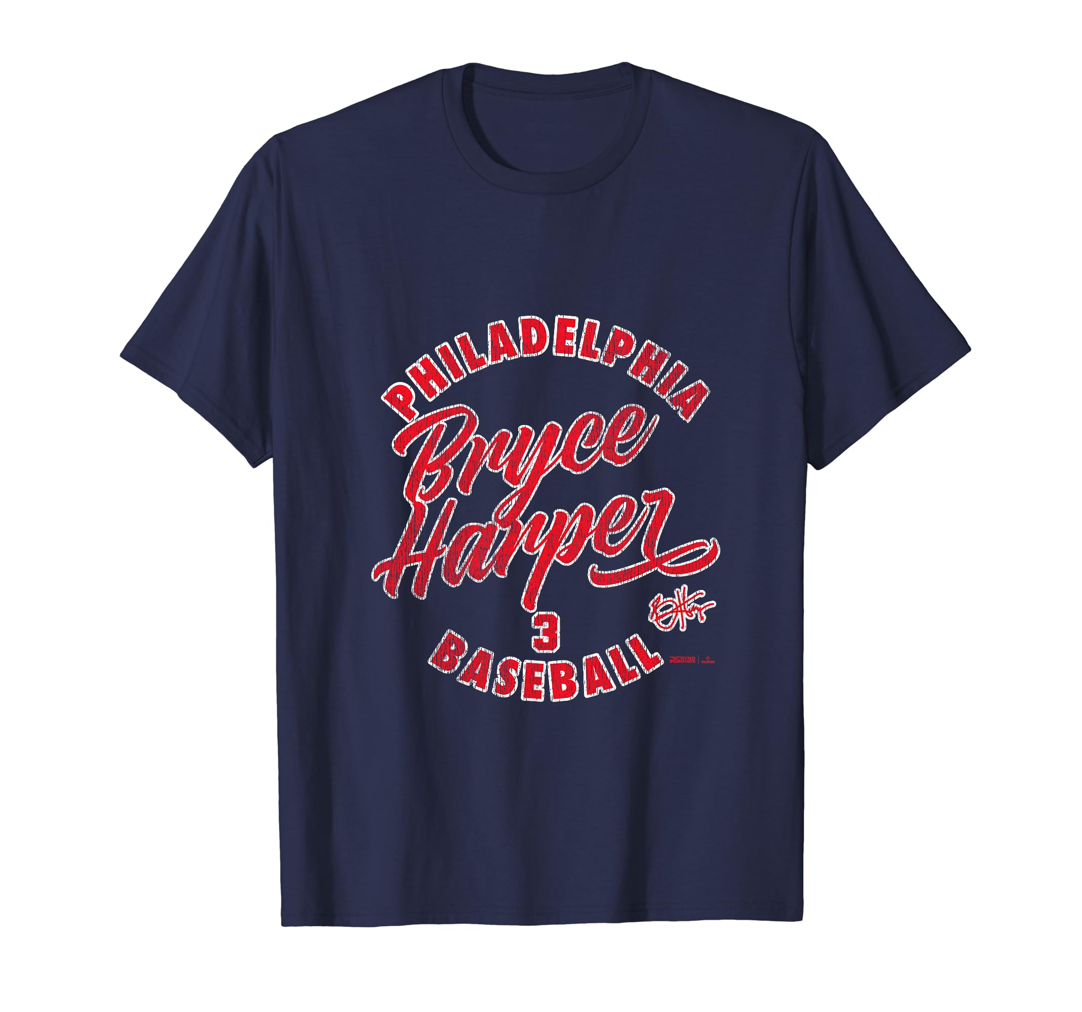 Bryce Harper Philadelphia Baseball Vintage Cursive MLBPA T-Shirt