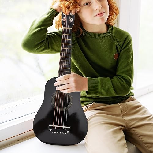 Miniatura 8 de Toddmomy Guitarra acústica para niños, guitarra acústica clásica de 21 pulgadas, guitarra acústica portátil de tamaño pequeño para niños,