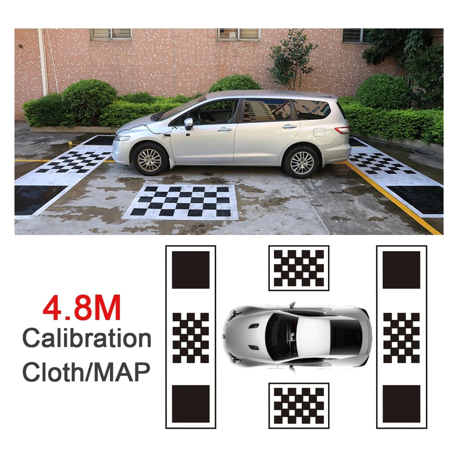 Caméra Arrière AHD 1080P 128G Ai 3D 360 ° Caméra De Vue Panoramique De Voiture Vue Surround Avant Arrière Gauche Droite Avec Tissu De Calibrage Camera de Recul pour Voiture