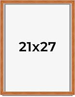 Vista 128 de Marco marrón de 18 x 24 pulgadas, marco de madera maciza de nuez de miel, ancho de moldeo de 0.875 pulgadas, profundidad de rabo de 0.875 pulgadas