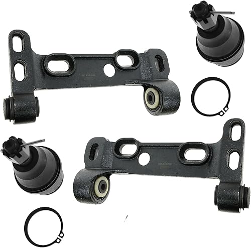 TRQ Kit de suspensión delantera Soporte de montaje de brazo de control de rótula compatible con 04-07 Buick 02-09 Chevrolet GMC 03-08 Isuzu 02-04
