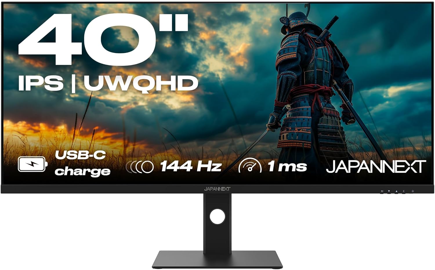 JAPANNEXT Écran PC Gamer 40" UWQHD IPS 144Hz USB-C 90W - JN-IPS401UWQHD144-C90W