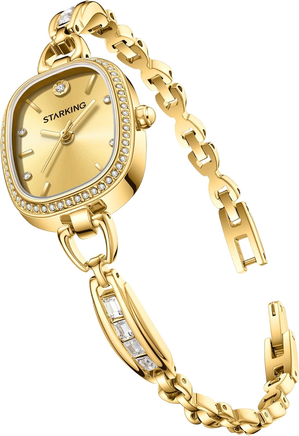 STARKING Gold Watches for Women, Quartz Wrist Watches of Vintage Watch, Japanese Quartz Movement,3ATM Waterproof, Small and Exquisite Tools Included, Birthday Gifts - Image 2