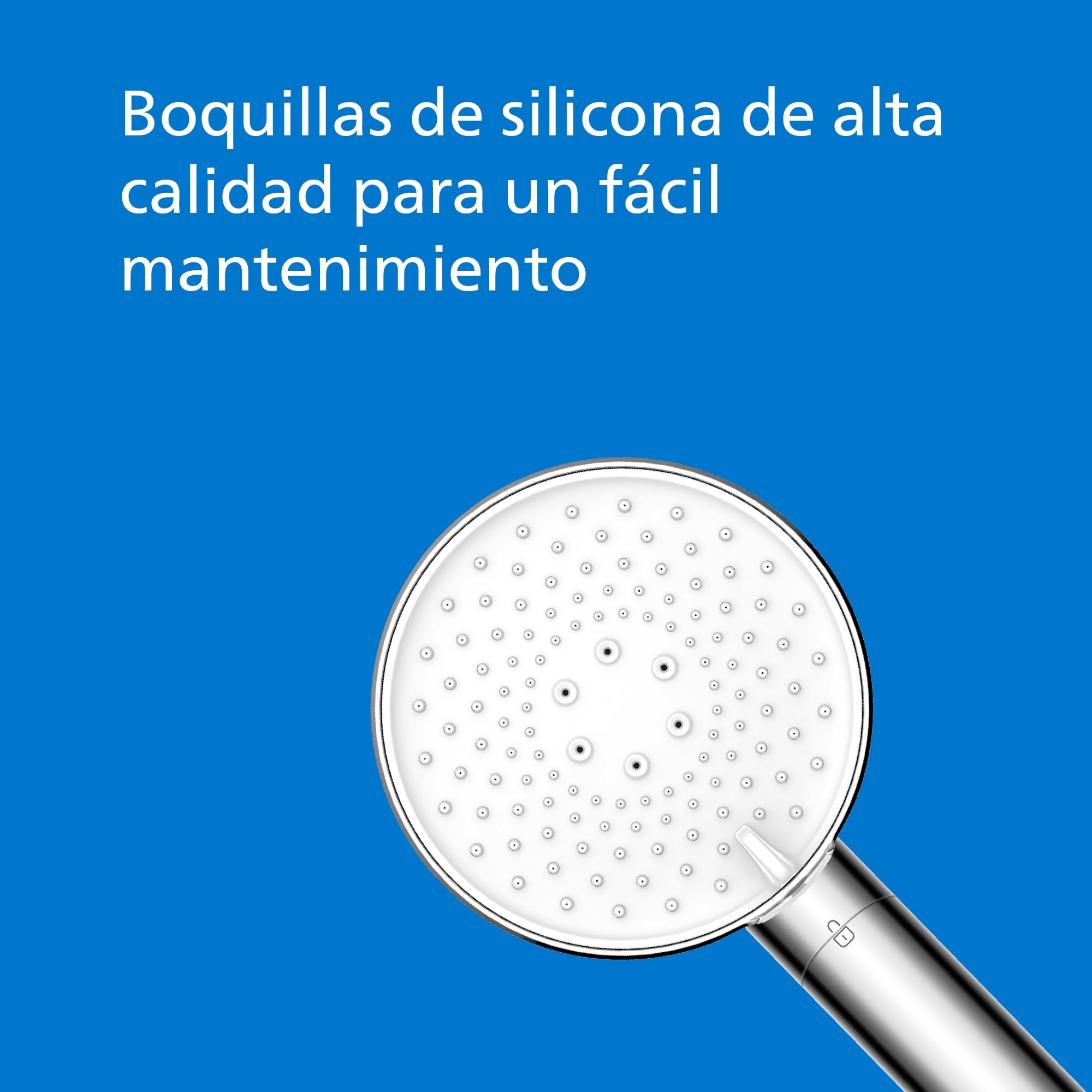 Philips Alcachofa de ducha con filtro, elimina eficazmente el cloro y otras partículas grandes, tres modos de pulverización, diseño de mejora de presión, capacidad de filtrado de 1 mes