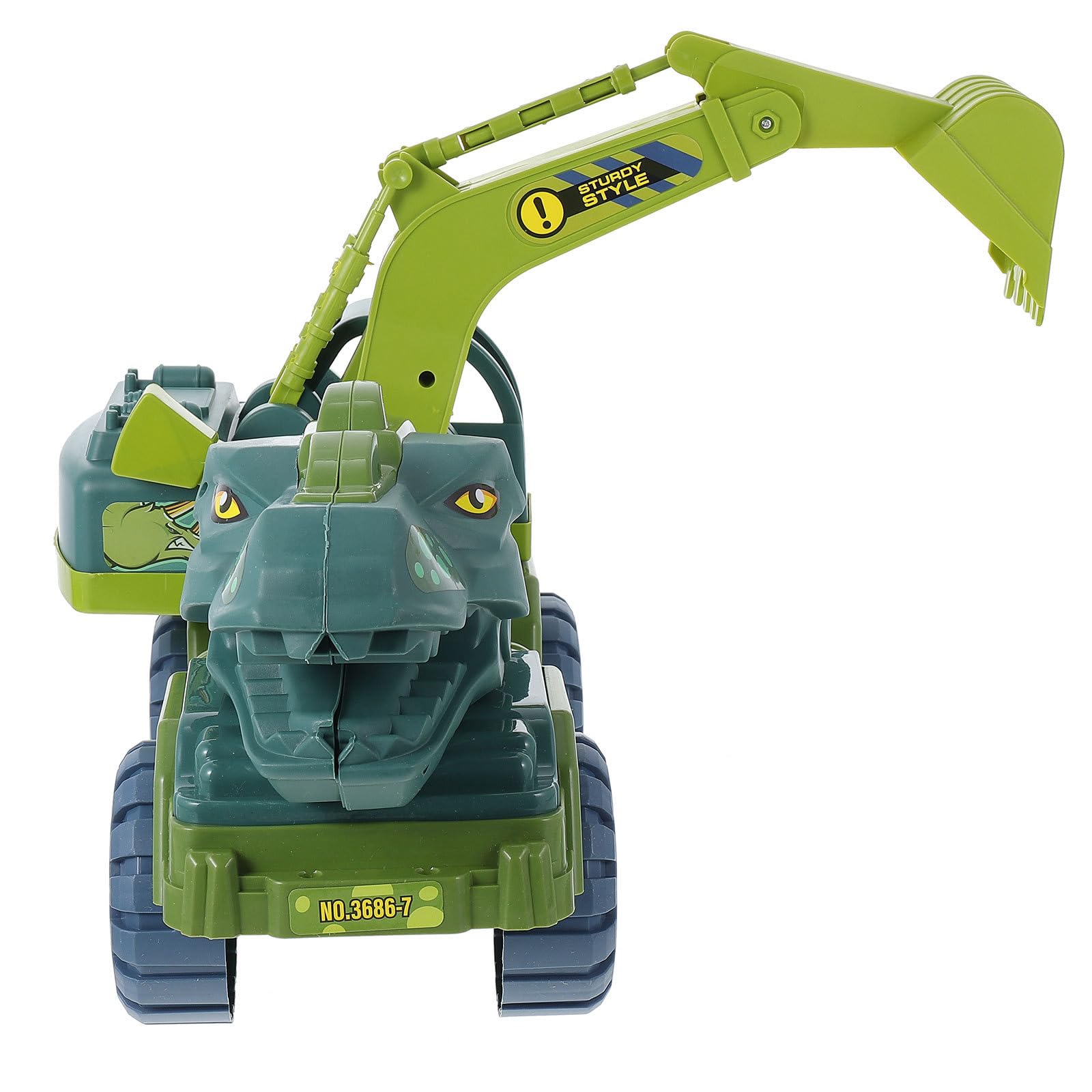 Toyvian Giocattolo per Auto a Traino Dinosauro Grande in Plastica Resistente Veicolo Giocattolo Interattivo per Stimolare la Manualità e Gioco Genitore-Figlio