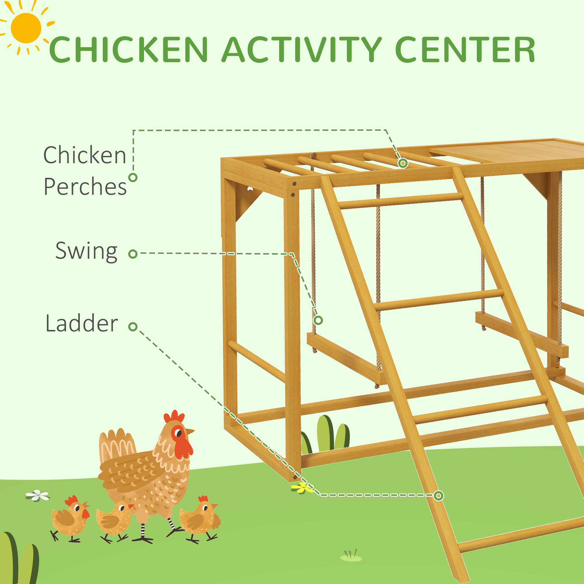 Snapklik.com : PawHut Chicken Activity Play