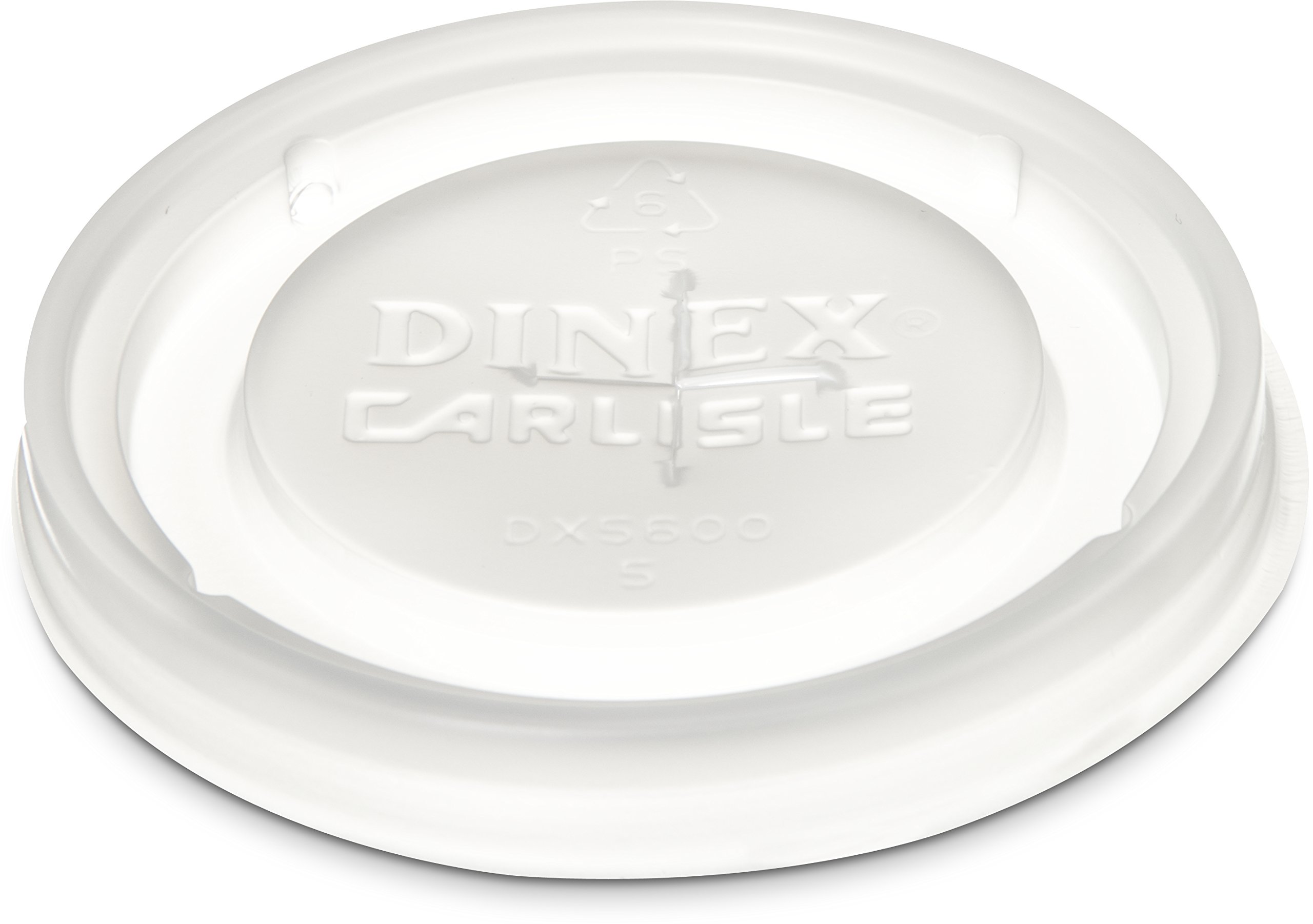 Dinex DX5600ST8714 Disposable Lid with Straw Slot for Fenwick DXFT6 and DXFT12 Tumblers, 0.01