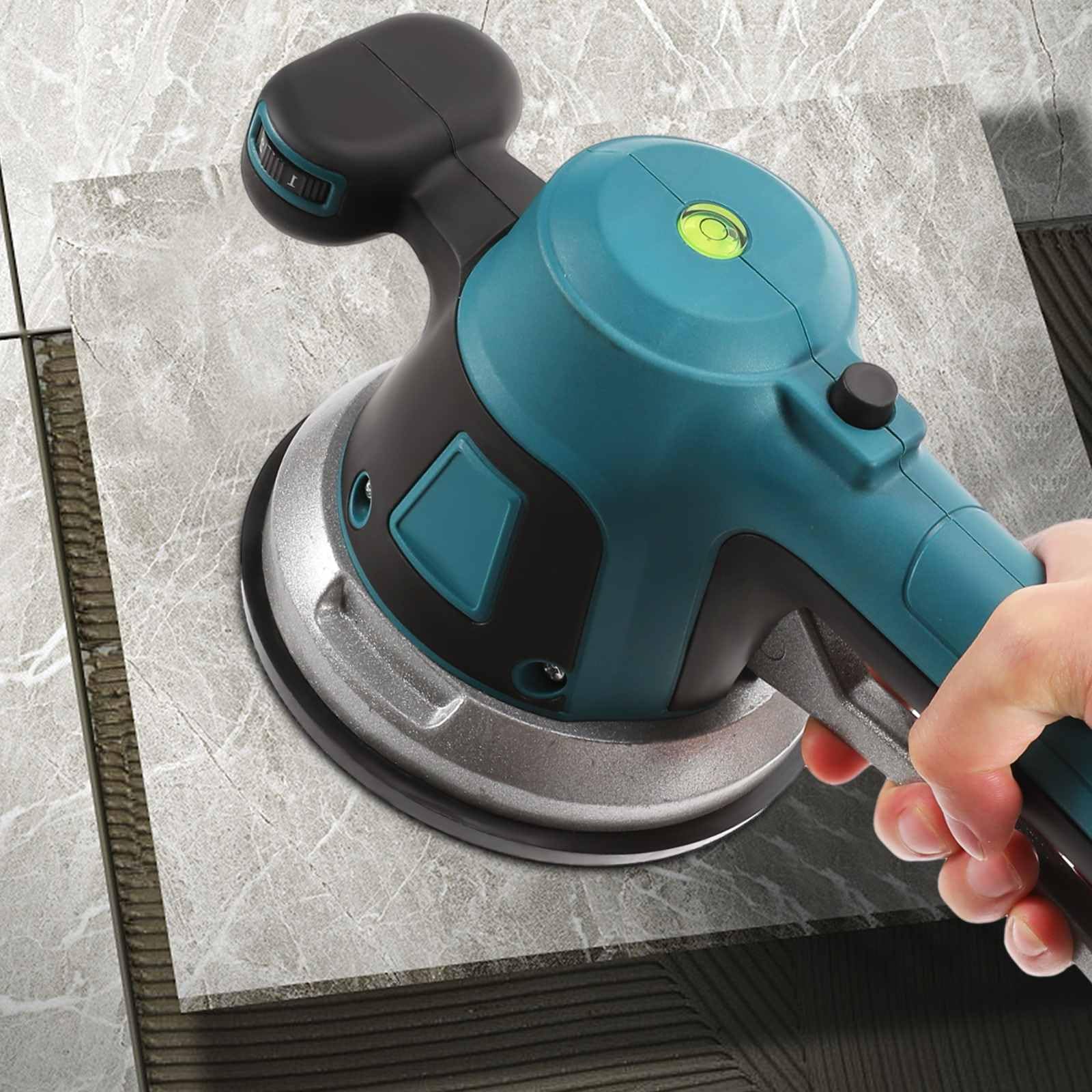 Akku Fliesenrüttler, Tragbare Fliesenvibrator für 18v Batterie, Fliesenleger Maschine, Elektrische Fliesen Vibrator, 6 Geschwindigkeitsstufen, Vibrationsmaschine für elektrische Fliesen